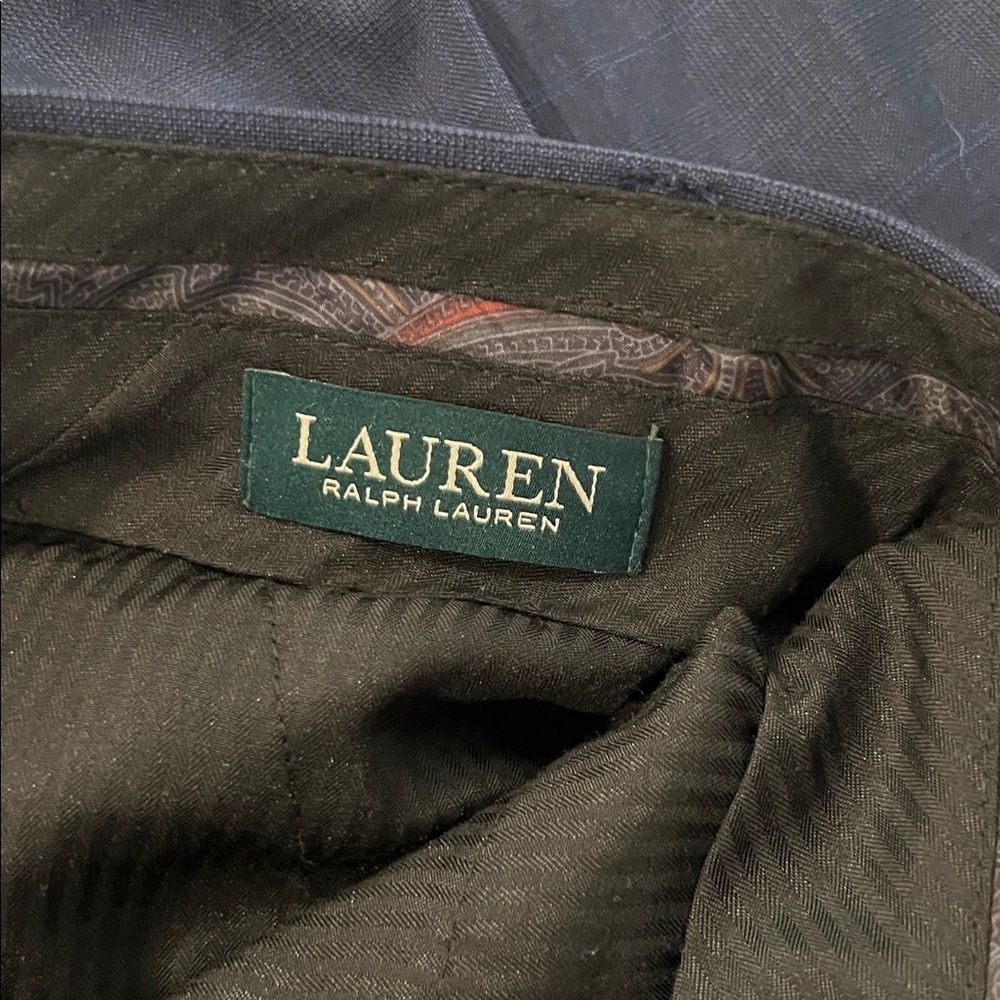 Men’s Ralph Lauren Classic Fit Dress Pants Navy Size 42x32 - Picture 2 of 2